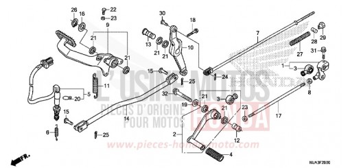 PEDAL (VT750C/C2S/CA/CS) VT750CSD de 2013